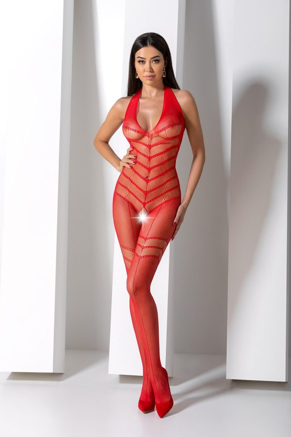 Bodystocking Crotchless Sexy Stripes