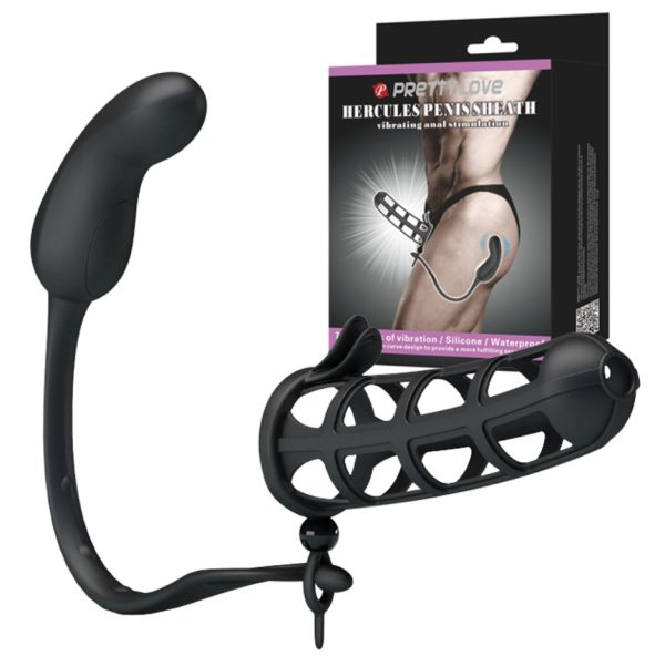 Manson de Penis cu Stimulator Anal Hercules