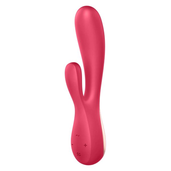 Vibrator Rabbit Mono Flex 20 cm Rosu Satisfyer Free App