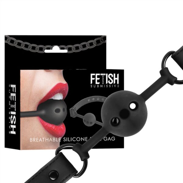 Calus pentru jocuri erotice FETISH SUBMISSIVE BONDAGE - BREATHABLE SILICONE BALL GAG