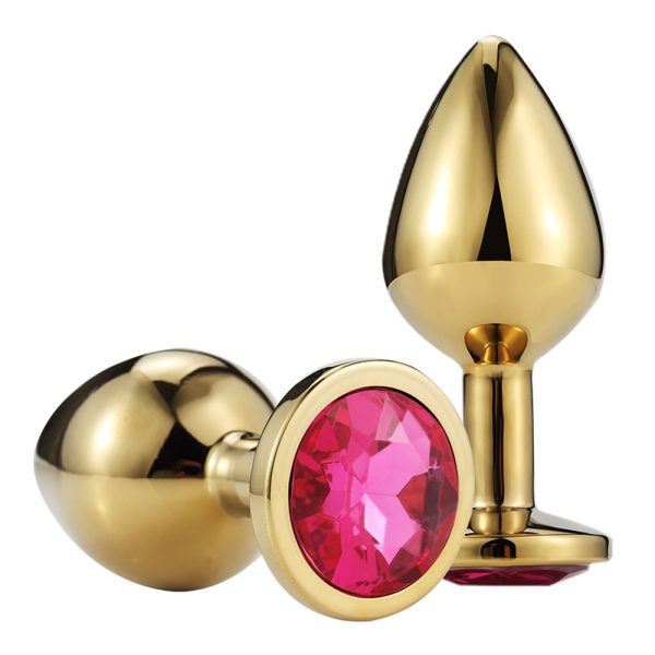 Dop Anal Gold Metallic Buttplug Large