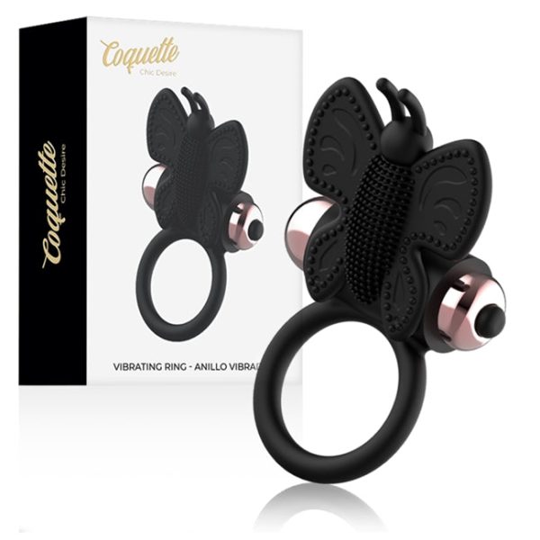 Inel vibrator pentru penis COQUETTE TOYS - Butterfly cock ring