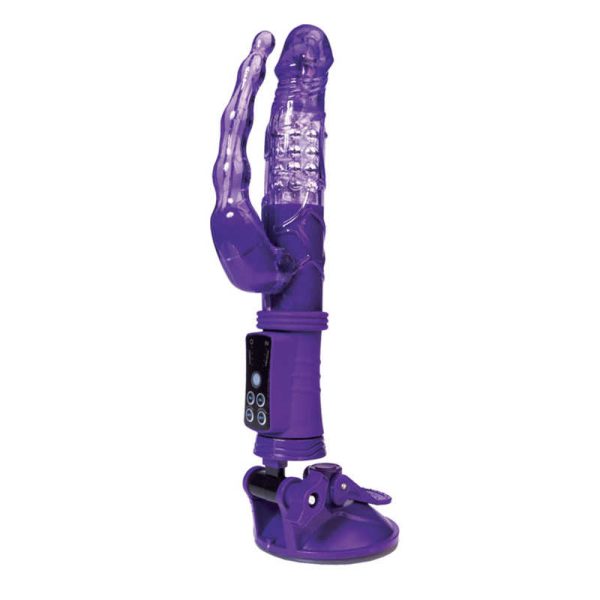 Vibrator High-Tech Fantasy Vibratii&Rotatii cu Suport Hands-Free 22.5 cm