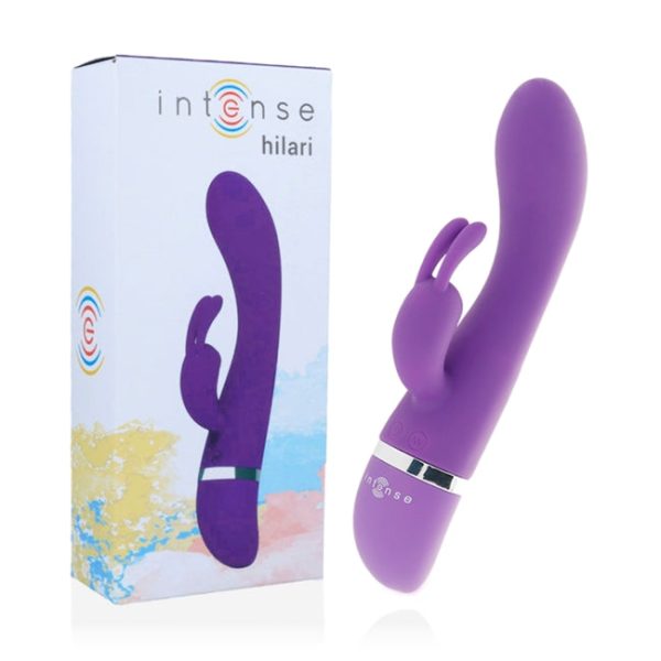 Vibrator INTENSE HILARI cu stimulator tip rabbit