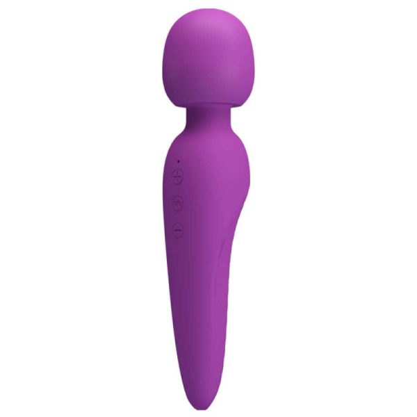 Vibrator Masaj Meredith 7 Moduri Vibratii&5 Viteze Super Soft Silicon Mov Pretty Love