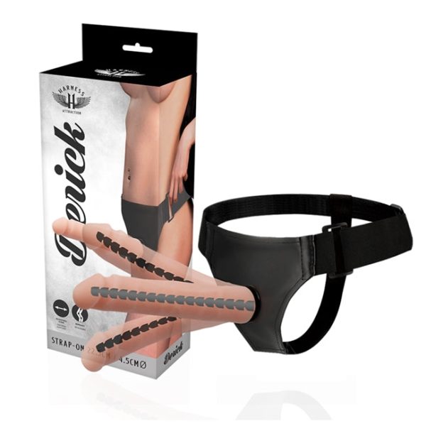 Ham Strap-On HARNESS ATTRACTION - DERICK ARTICULABLE universal cu dildo realist