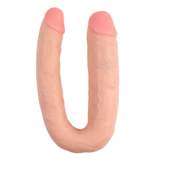 Dildo Dublu Her-Her Overlap Natural 45 cm